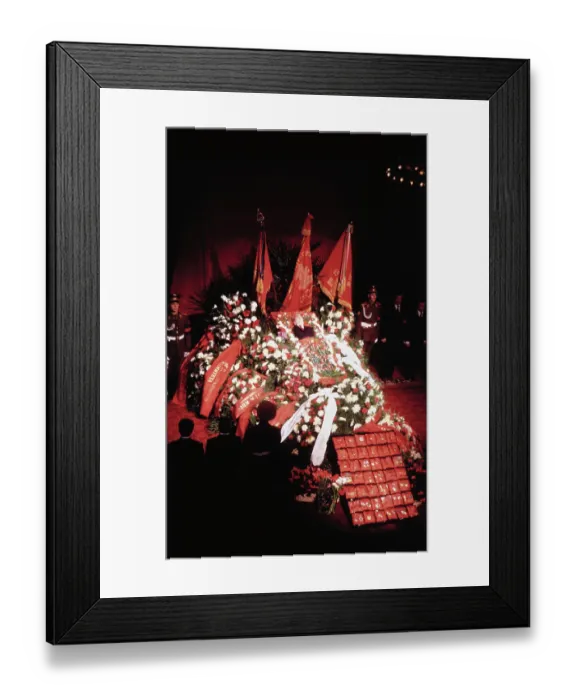 Framed Print : Remains of Leonid Brezhnev for Viewing Framed Print : Remains of Leonid Brezhnev for Viewing
