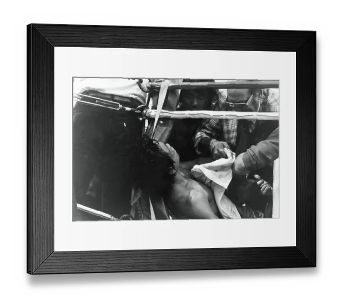 Framed Print : Lightweight Boxer Duk-Koo Kim Laying Unconscious Framed Print : Lightweight Boxer Duk-Koo Kim Laying Unconscious