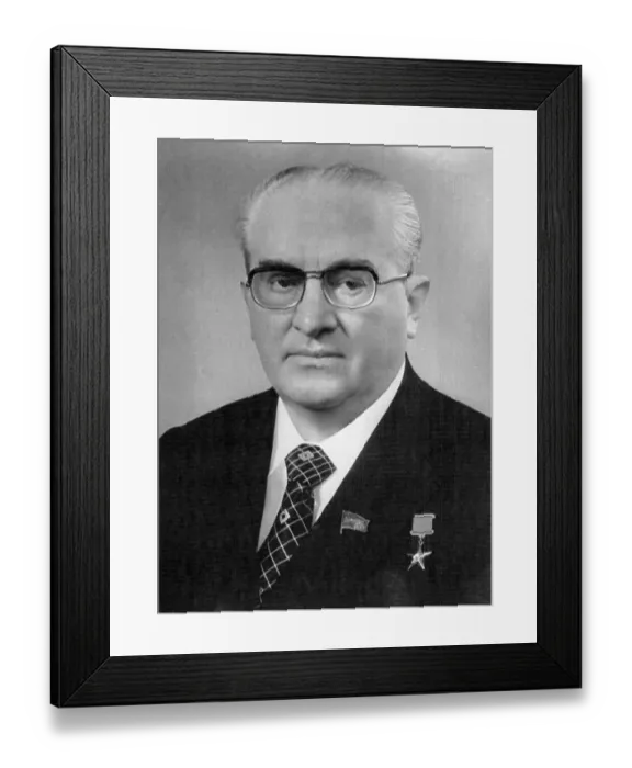 Framed Print : Andropov of the Soviet Union Framed Print : Andropov of the Soviet Union