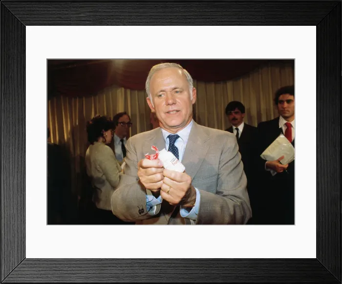 Framed Print : Johnson and Johnson Executive James Burke Framed Print : Johnson and Johnson Executive James Burke