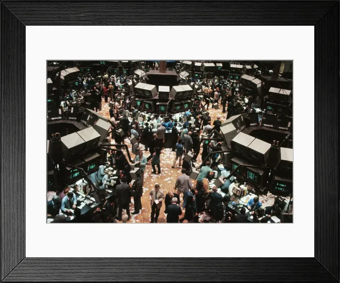 Framed Print : Stock Exchange Floor Framed Print : Stock Exchange Floor