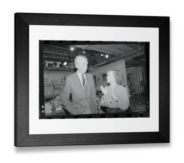 Framed Print : Portrait of Bette Davis and Jimmy Stewart Framed Print : Portrait of Bette Davis and Jimmy Stewart