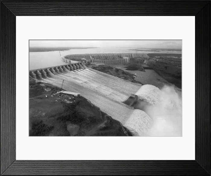 Framed Print : Overview of Spillway at Itaipu Dam Framed Print : Overview of Spillway at Itaipu Dam