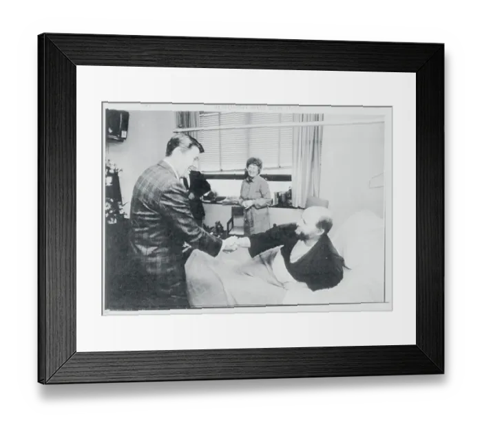 Framed Print : Ronald Reagan Visiting Ed Rollins Framed Print : Ronald Reagan Visiting Ed Rollins