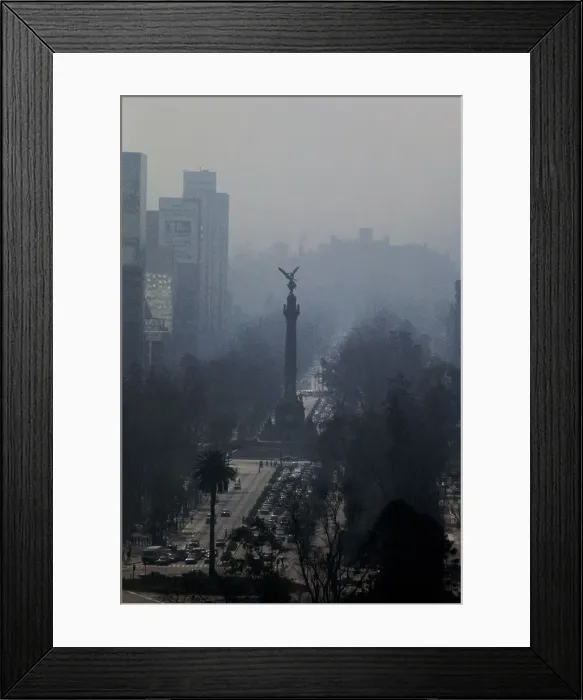 Framed Print : Smog Filled Street Framed Print : Smog Filled Street
