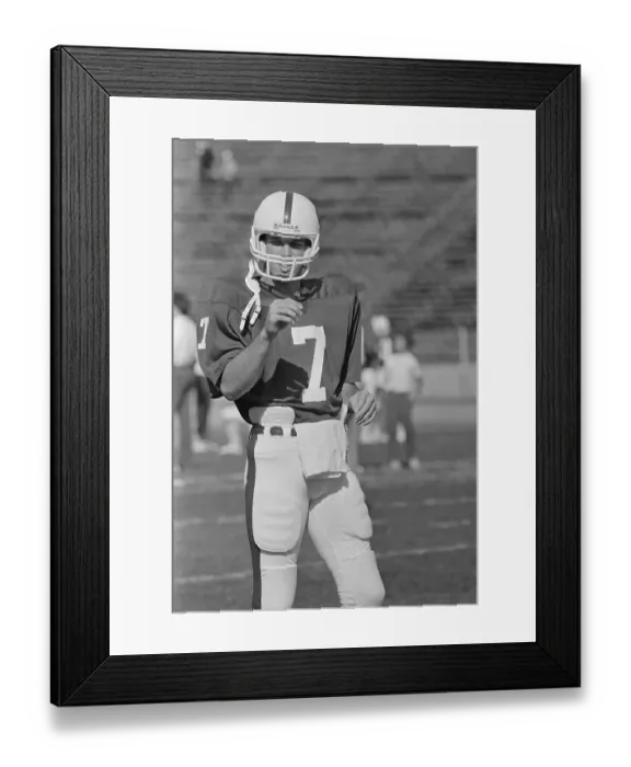 Framed Print : John Elway Standing on Field Framed Print : John Elway Standing on Field