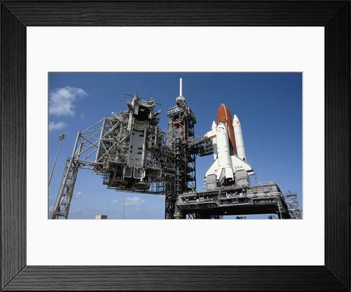 Framed Print : Space Shuttle on Launch Pad Framed Print : Space Shuttle on Launch Pad
