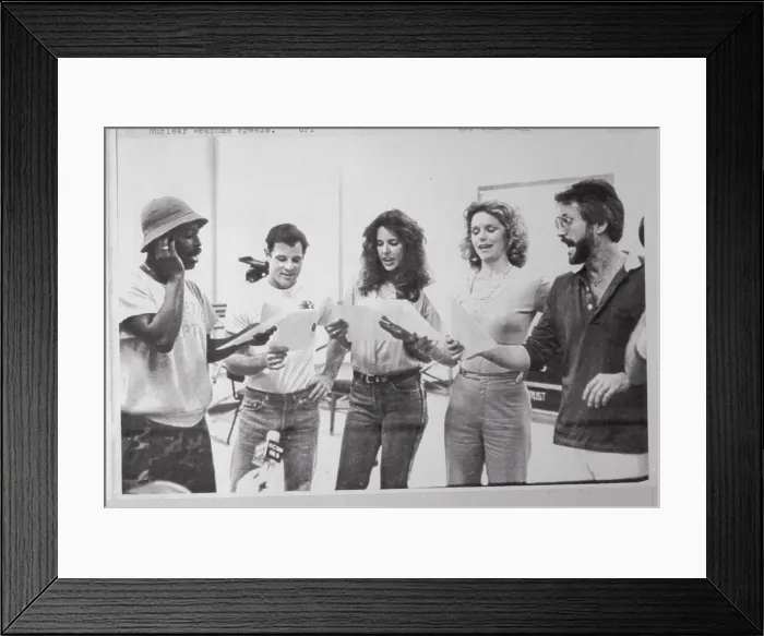 Framed Print : Patti Davis Rehearsing with Cast Framed Print : Patti Davis Rehearsing with Cast