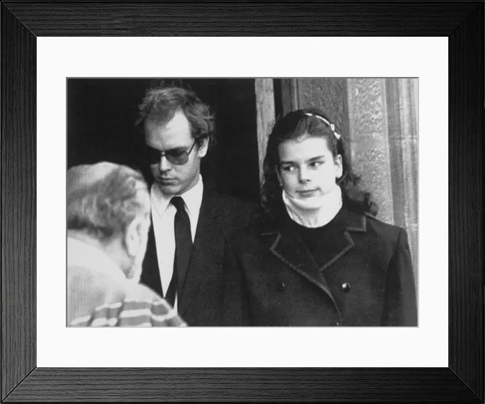 Framed Print : Princess Stephanie and Prince Albert Grieving Framed Print : Princess Stephanie and Prince Albert Grieving