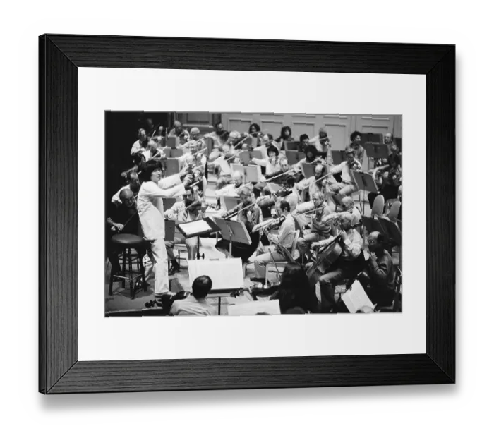 Framed Print : Seiji Ozawa Conducting Framed Print : Seiji Ozawa Conducting