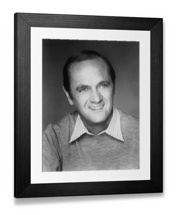 Framed Print : Portrait of Comedian Bob Newhart Smiling Framed Print : Portrait of Comedian Bob Newhart Smiling