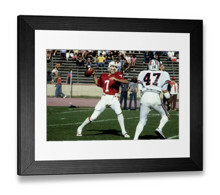 Framed Print : John Elway During Game