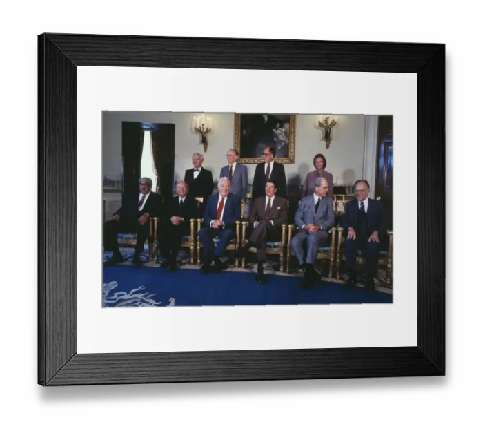 Framed Print : President Reagan with Supreme Court Justices Framed Print : President Reagan with Supreme Court Justices