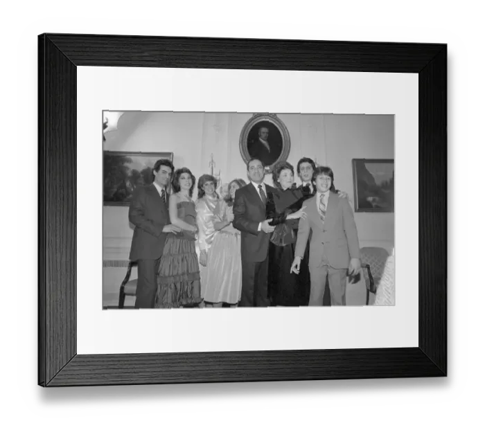 Framed Print : Mario Cuomo and Family Framed Print : Mario Cuomo and Family