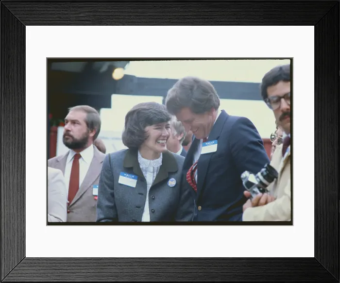 Framed Print : Senator Gary Hart with Pat Shroeder Framed Print : Senator Gary Hart with Pat Shroeder