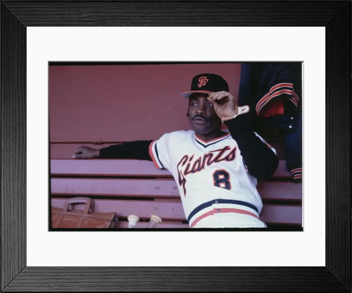 Framed Print : Baseball Player Joe Morgan in Uniform and Relaxing on Bench Framed Print : Baseball Player Joe Morgan in Uniform and Relaxing on Bench