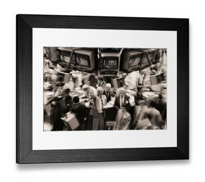 Framed Print : Busy Stock Exchange Framed Print : Busy Stock Exchange