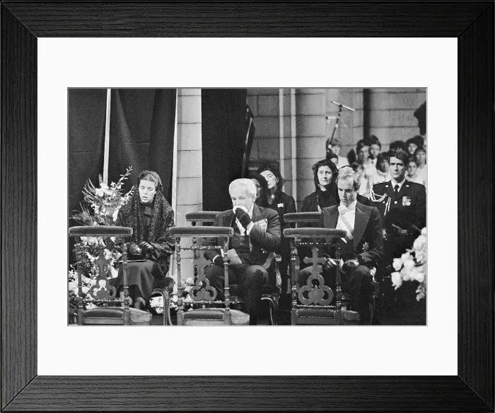 Framed Print : Royal Family at Grace's Funeral