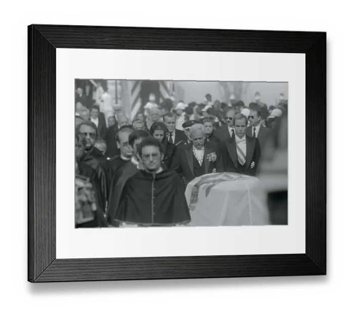 Framed Print : Princess Grace Family Attending Her Funeral Framed Print : Princess Grace Family Attending Her Funeral