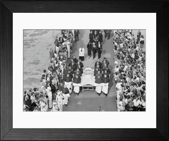 Framed Print : Funeral of Princess Grace Framed Print : Funeral of Princess Grace
