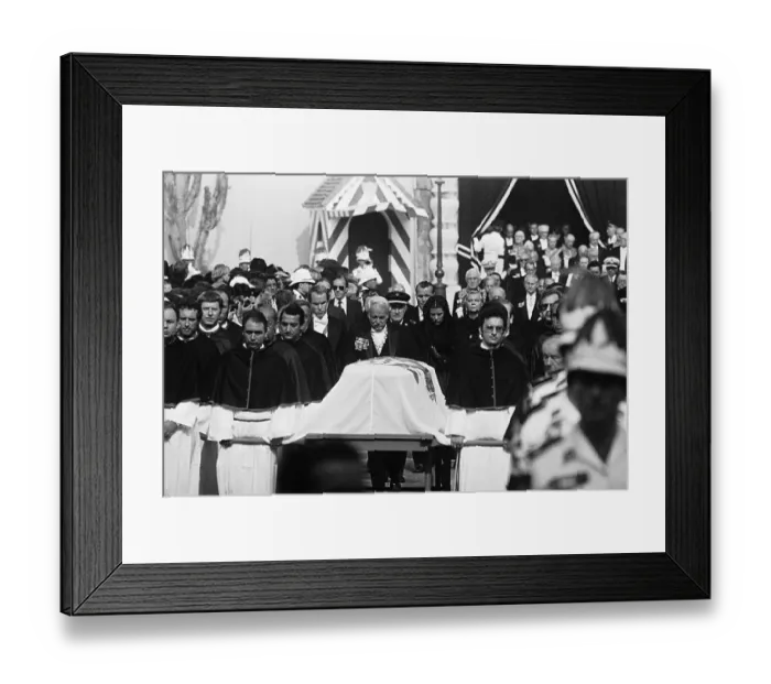 Framed Print : Funeral of Princess Grace Framed Print : Funeral of Princess Grace