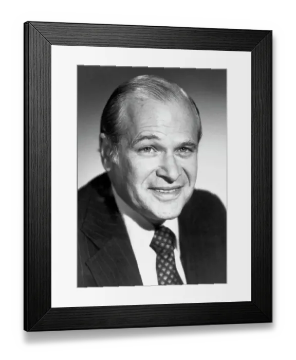 Framed Print : Portrait of Broadcasting and Press Executive William J. Small
