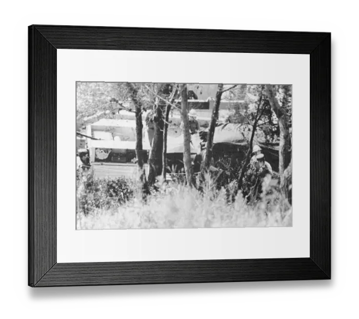 Framed Print : Scene of Princess Grace's Car Accident Framed Print : Scene of Princess Grace's Car Accident