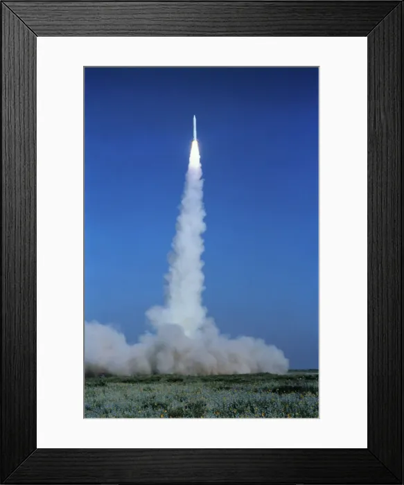 Framed Print : Conestoga I Blasting into Space