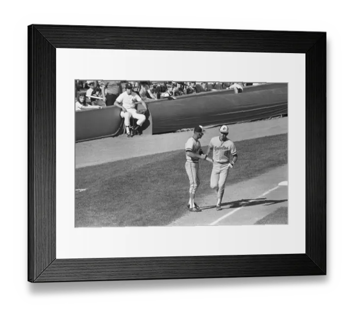 Framed Print : Cal Ripken Jr. and Father Framed Print : Cal Ripken Jr. and Father