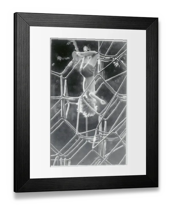 Framed Print : Child in Rope Maze
