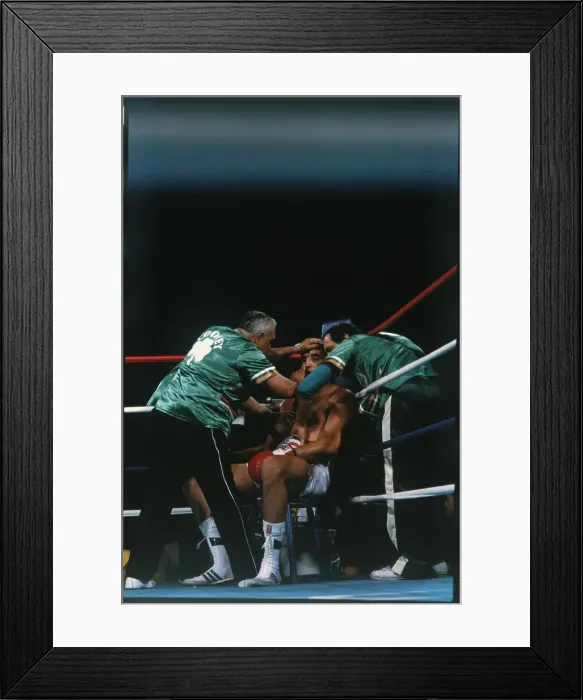 Framed Print : Gerry Cooney Being Pampered in His Corner Framed Print : Gerry Cooney Being Pampered in His Corner