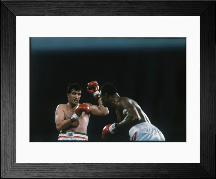 Framed Print : Gerry Cooney in Defense of Larry Holmes Framed Print : Gerry Cooney in Defense of Larry Holmes