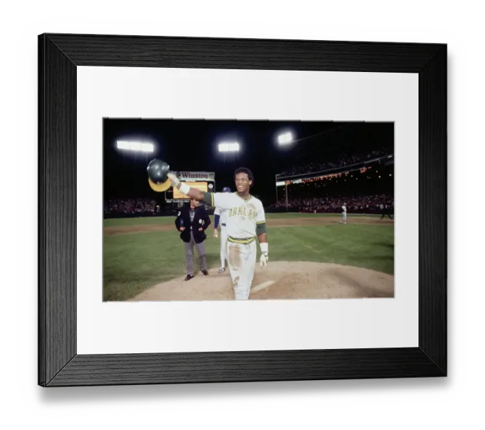 Framed Print : Rickey Henderson During Game Framed Print : Rickey Henderson During Game