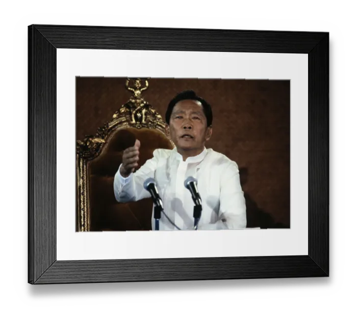 Framed Print : Ferdinand E. Marcos Addressing Nation Framed Print : Ferdinand E. Marcos Addressing Nation