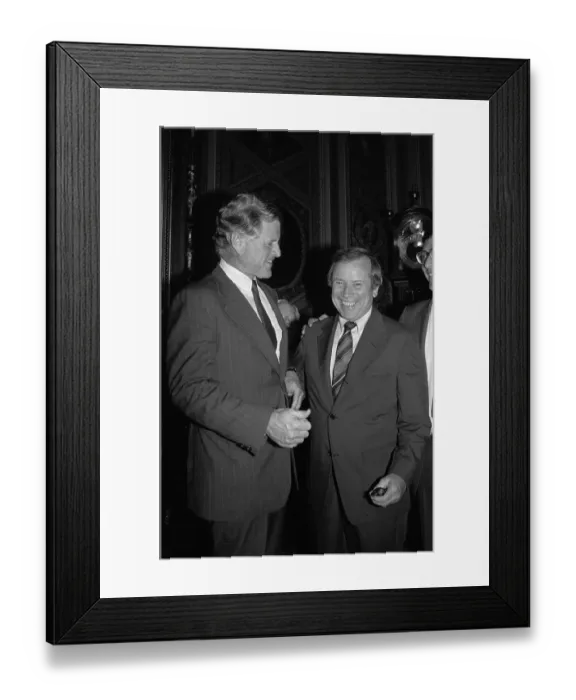 Framed Print : Ted Kennedy and Howard Baker Shaking Hands Framed Print : Ted Kennedy and Howard Baker Shaking Hands