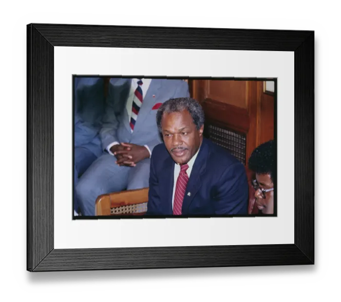 Framed Print : Samuel Doe with Mayor Marion Barry Framed Print : Samuel Doe with Mayor Marion Barry