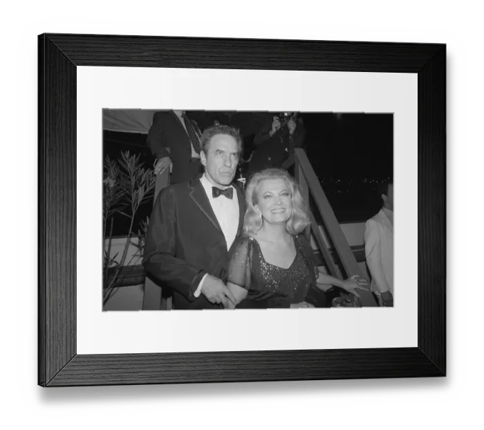 Framed Print : Acting Couple Posing for Camera Framed Print : Acting Couple Posing for Camera