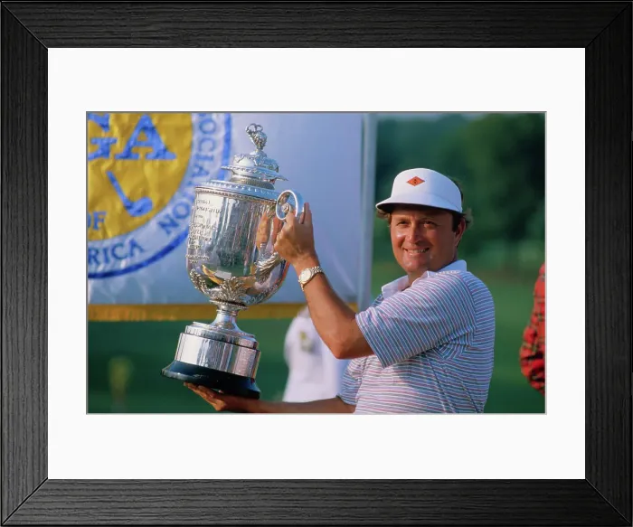 Framed Print : Ray Floyd Holding Trophy Framed Print : Ray Floyd Holding Trophy
