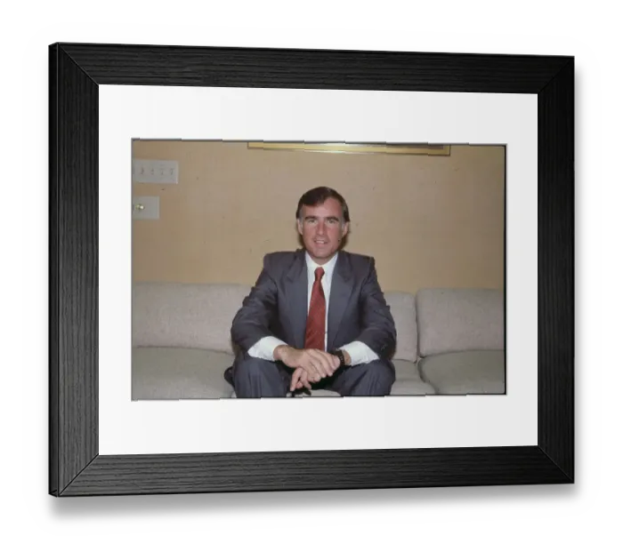 Framed Print : Edmund G. Brown Jr. Posing on Sofa Framed Print : Edmund G. Brown Jr. Posing on Sofa