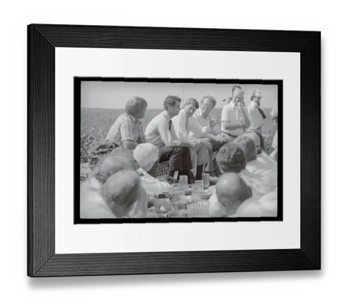 Framed Print : Ronald Reagan Talking to Farmers