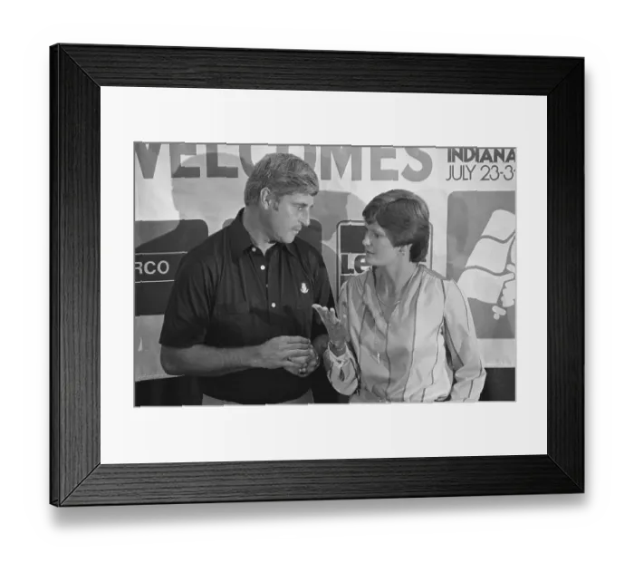 Framed Print : Bobby Knight Speaking with Pat Head Framed Print : Bobby Knight Speaking with Pat Head