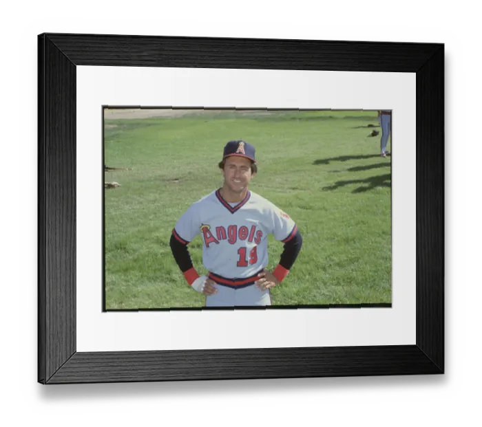 Framed Print : Portrait of Fred Lynn Framed Print : Portrait of Fred Lynn
