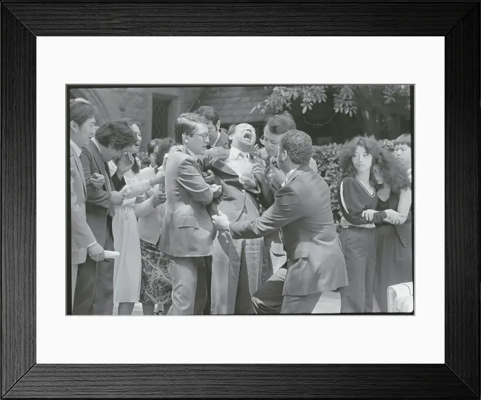 Framed Print : Mourners Restraining Grieving Relative Framed Print : Mourners Restraining Grieving Relative