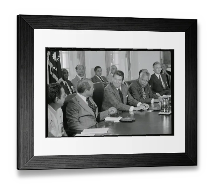 Framed Print : Ronald Reagan and Prime Ministers Framed Print : Ronald Reagan and Prime Ministers