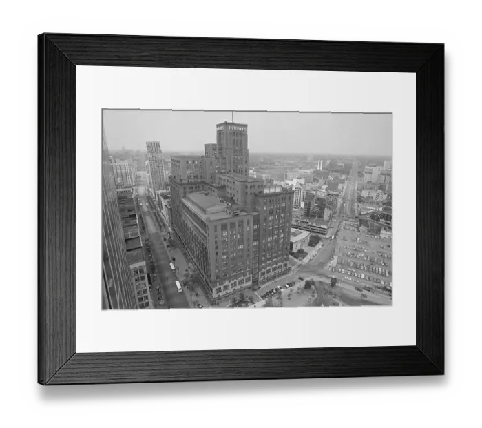 Framed Print : Hudson's Department Store in Detroit Framed Print : Hudson's Department Store in Detroit
