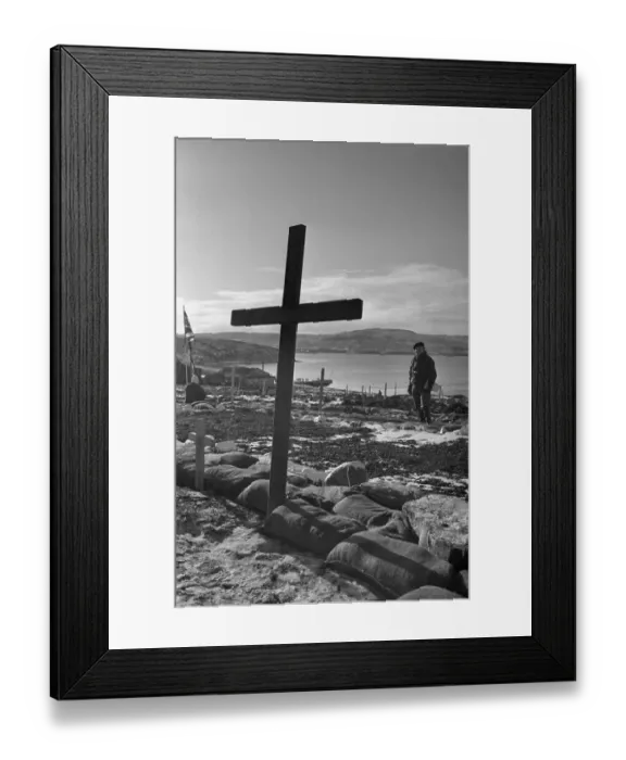 Framed Print : Cross on the Grave of Colonel H. Jones Framed Print : Cross on the Grave of Colonel H. Jones