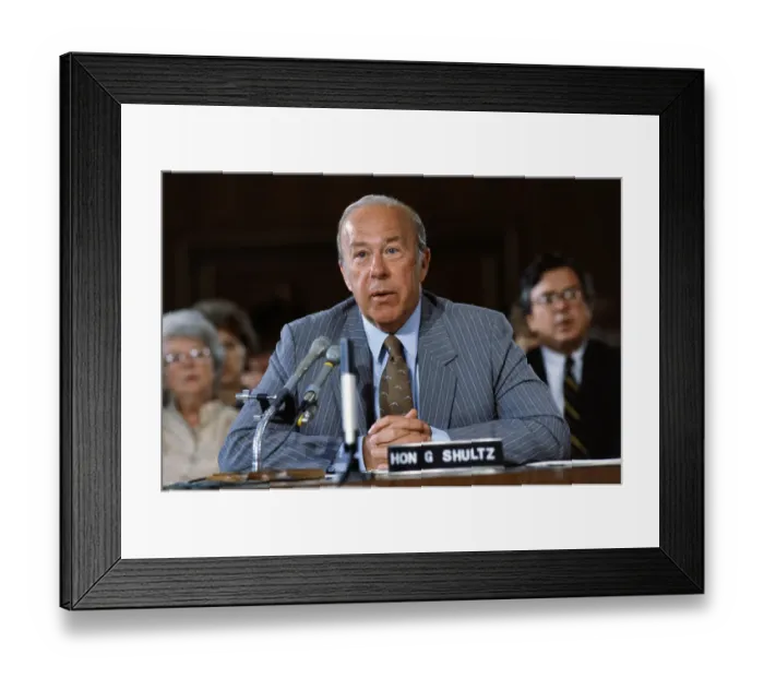 Framed Print : George Shultz Testifying Framed Print : George Shultz Testifying