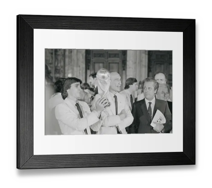 Framed Print : Italian President Sandro Pertini with Others Framed Print : Italian President Sandro Pertini with Others