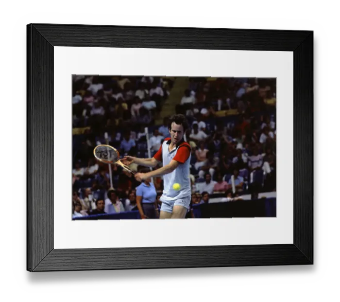 Framed Print : John McEnroe During Tennis Match Framed Print : John McEnroe During Tennis Match