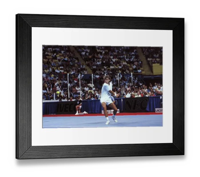 Framed Print : Mat Wilander During Tennis Match Framed Print : Mat Wilander During Tennis Match
